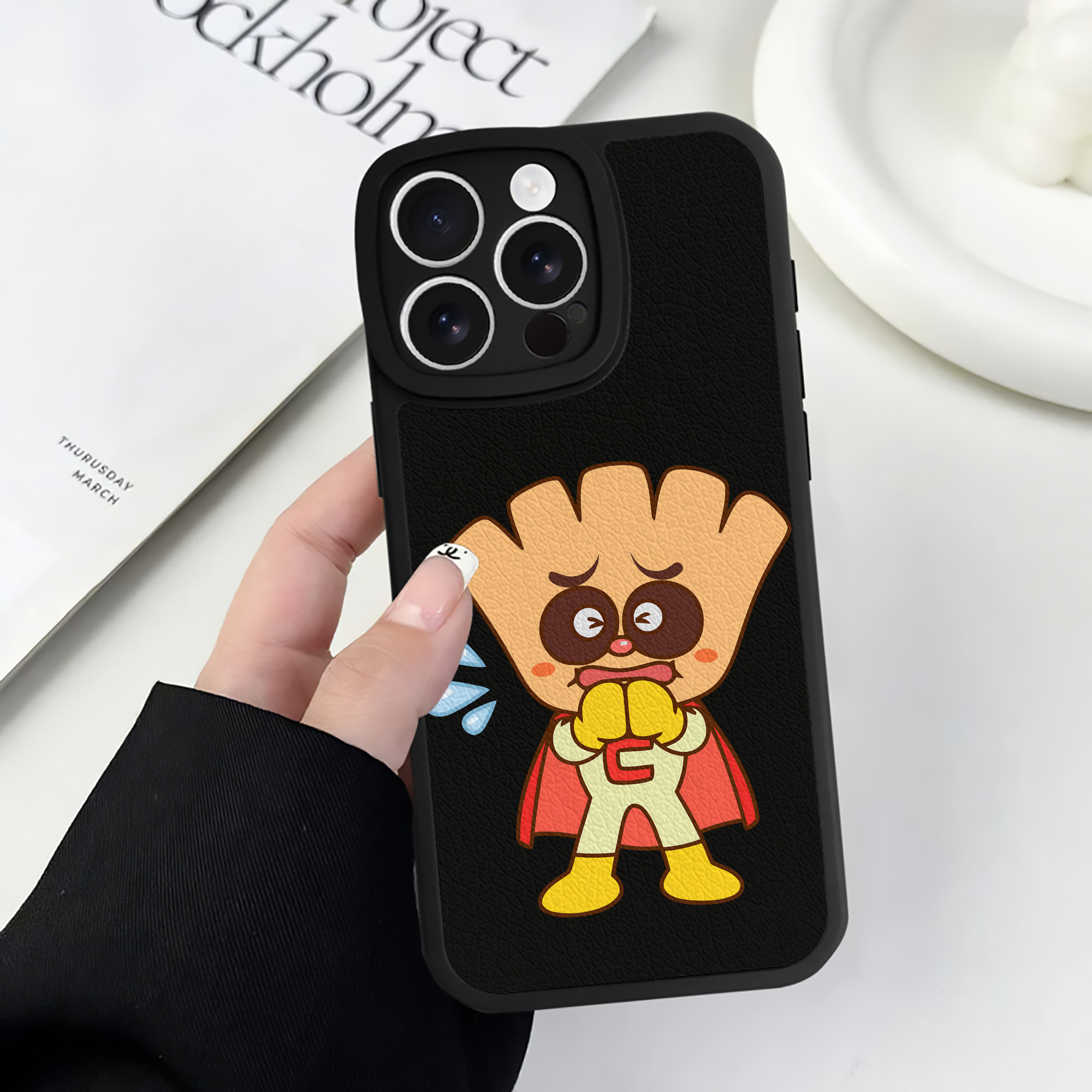（画像用） アンパンマン Anpanman 【iPhone 16シリーズ対応】シリコンスマホケース（レザー調） 材質：シリコン
